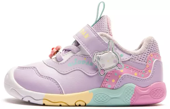 Обувь для малышей, кроссовки Qiaodan, цвет The morning sun is purple and ethereal
