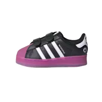 Обувь для малышей Superstar Baby, кроссовки Adidas Originals, черный/фиолетовый