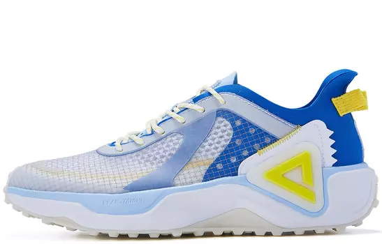 Обувь для образа жизни Мужская низкая, большая белая/плоская синяя Peak