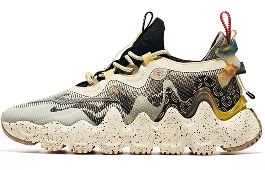 Обувь для образа жизни Мужская низкая Feathers Белый/черный Erke