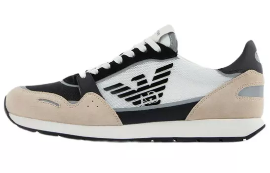 Обувь для образа жизни Мужская низкая Mi/Черный/Белый Emporio Armani