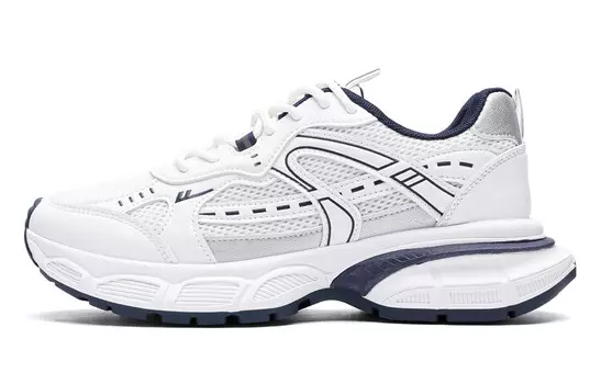 Обувь для образа жизни Мужская низкая темно-синяя серебристая Warrior