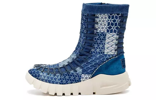 Обувь для образа жизни Мужская с высоким берцем Strait Blue/White Li-Ning 1990