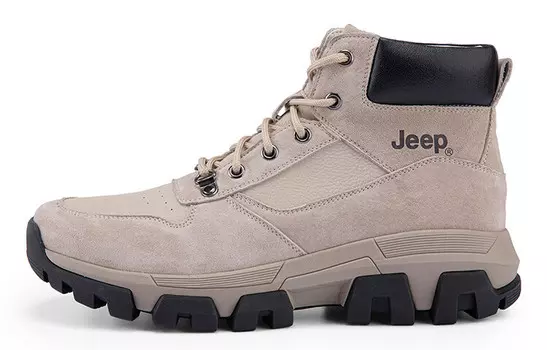 Обувь для образа жизни Мужская с высоким верхом Песочный Jeep
