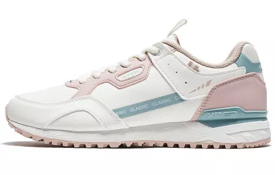 Обувь для образа жизни, женская, низкая, белая/розовая Xtep