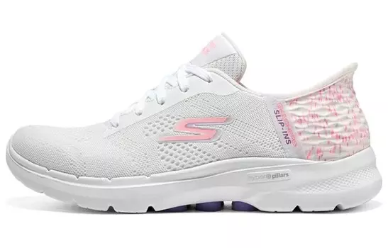 Обувь для образа жизни, женская, низкая, белая/розовая Skechers