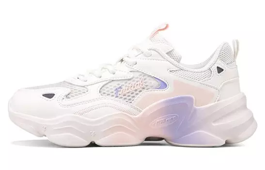 Обувь для образа жизни, женская, низкая, белая/розовая 361°