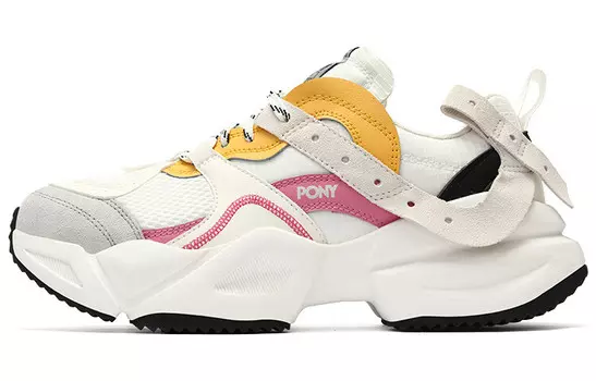 Обувь для повседневной носки Унисекс Низкий верх Серый/белый/земляно-желтый Pony