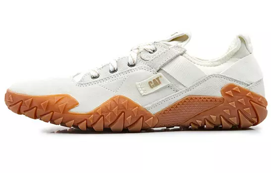 Обувь для повседневной носки унисекс с низким верхом белого цвета Cat