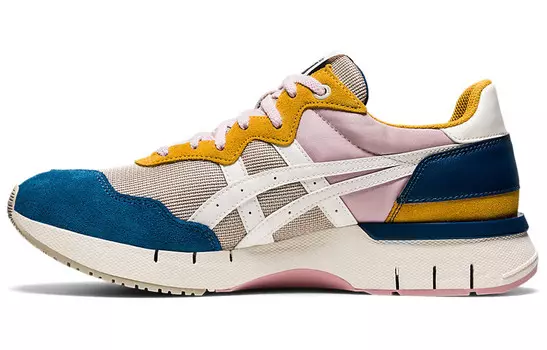 Обувь для повседневной носки унисекс с низким верхом синего/желтого/розового цвета Onitsuka Tiger