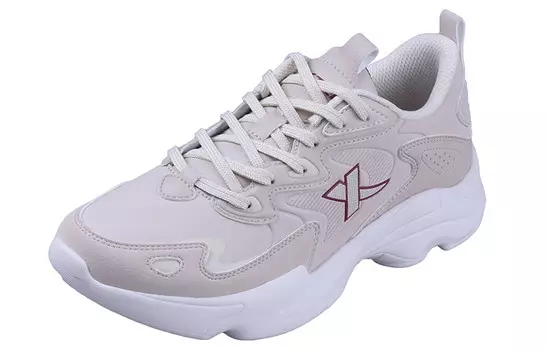 Обувь для повседневной носки, женская, низкая, белая/бежевая Xtep