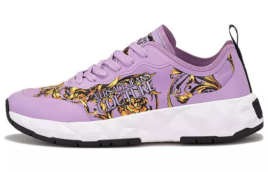 Обувь для повседневной носки Женская низкая Фиолетовая Versace Jeans