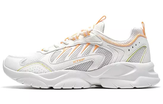 Обувь для повседневной носки Женская с низким верхом Белый/желтый Xtep