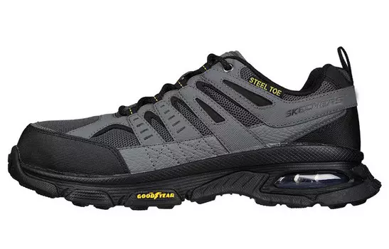 Обувь для работы и образа жизни, мужская, низкая, серая/черная Skechers
