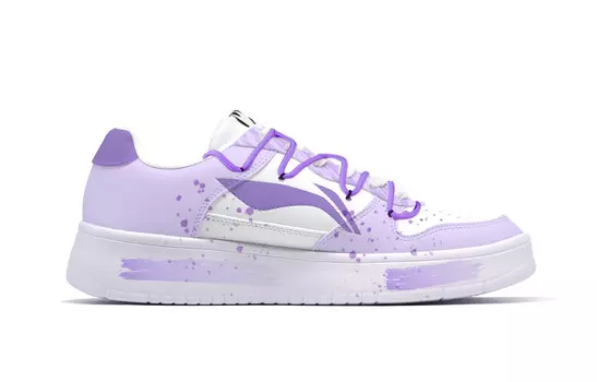 Обувь для скейтборда Pontoon Boats Men Low-Top, мужские кроссовки, Purple Lining