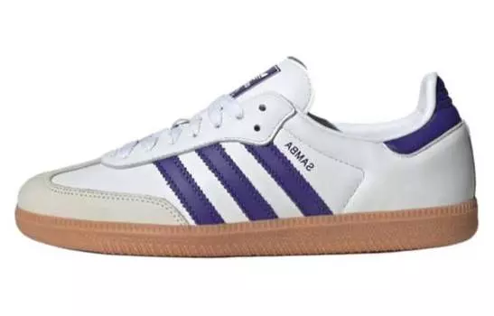 Обувь для скейтбординга adidas Samba унисекс, Белый/Синий