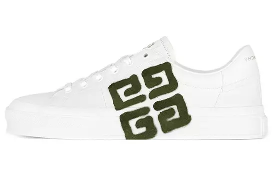 Обувь для скейтбординга City Skateboarding Shoes Men Low-top White/green Givenchy
