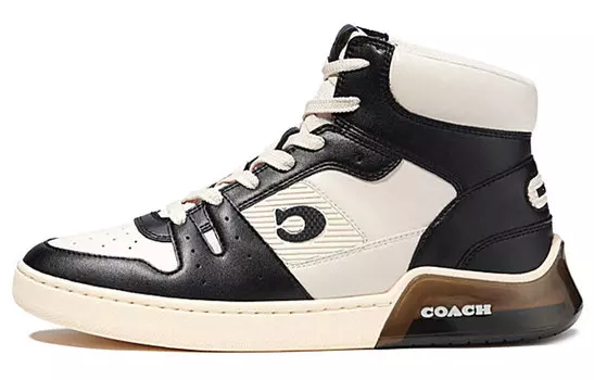 Обувь для скейтбординга CitySole, мужская, высокая, черная/белая Coach