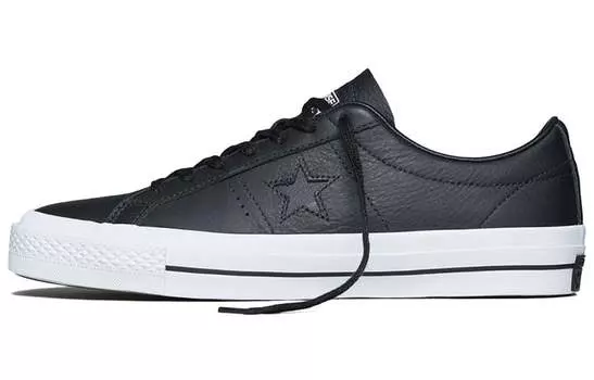 Кроссовки Converse Unisex One Star Leather Low-Top Sneakers Black/White
