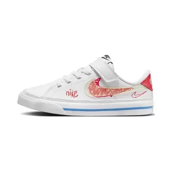 Обувь для скейтбординга Court Legacy Kids PS Nike, белый/красный