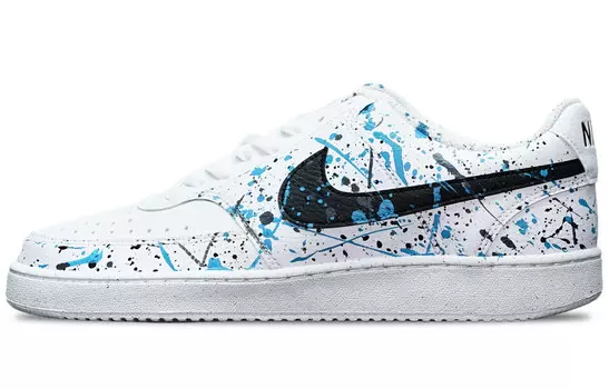 Обувь для скейтбординга Court Vision 1 Мужская низкая белая Nike