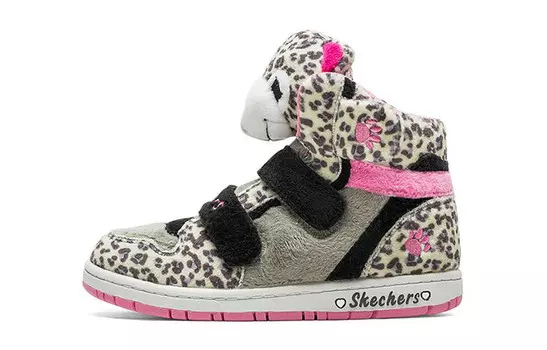 Обувь для скейтбординга для девочек GS High-top Heather Grey/Dusty Pink Skechers