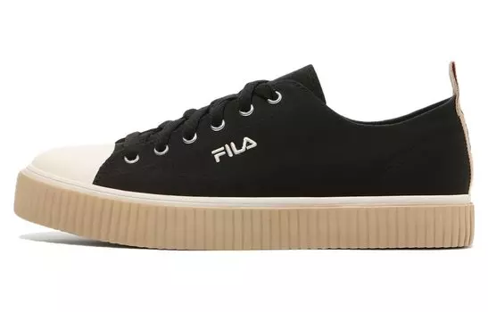 Кроссовки FILA Layer Low Top Stylish Casual Skate Shoes Unisex Black Korean Version 'Black Cream'