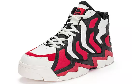Обувь для скейтбординга Kappa унисекс, Korean white / black / cherry red - 012A