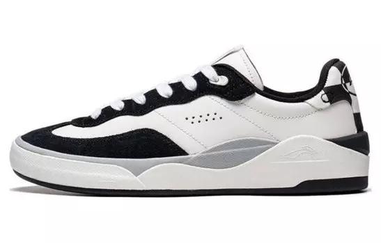 Обувь для скейтбординга Мужская низкая белая/черная Lining