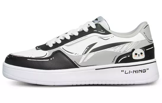 Обувь для скейтбординга Мужская низкая белая/черная/серая Lining