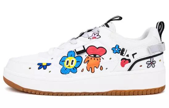 Обувь для скейтбординга Мужская низкая белая/черная Anta