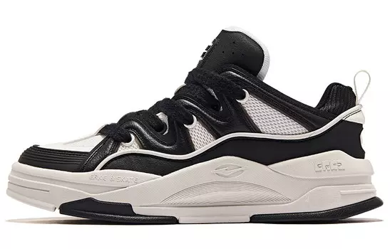 Обувь для скейтбординга Мужская низкая белая/черная Erke