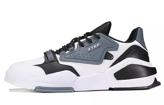 Обувь для скейтбординга Мужская низкая белая/черная/серая Xtep