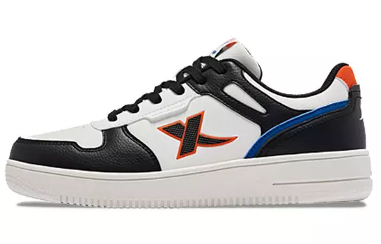 Обувь для скейтбординга Мужская низкая белая/черная/оранжевая Xtep