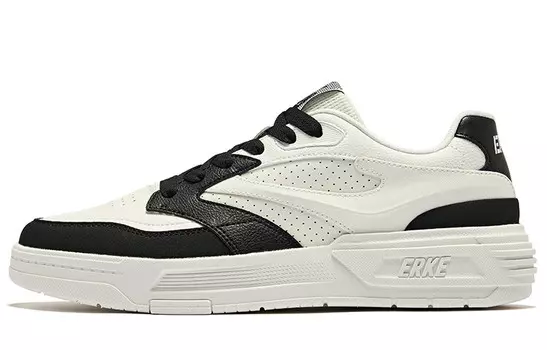 Обувь для скейтбординга Мужская низкая белая/черная Erke