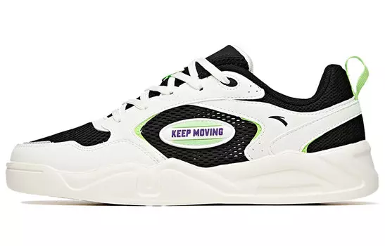 Обувь для скейтбординга Мужская низкая белая/черная Anta