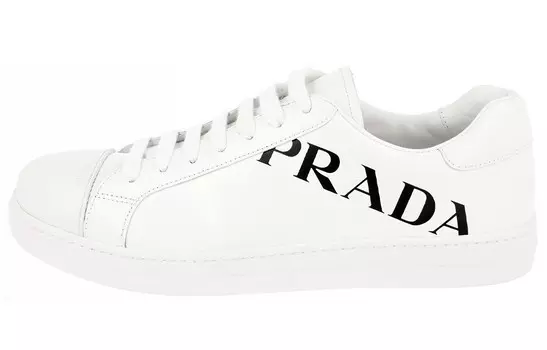 Обувь для скейтбординга Мужская низкая белая/черная Prada