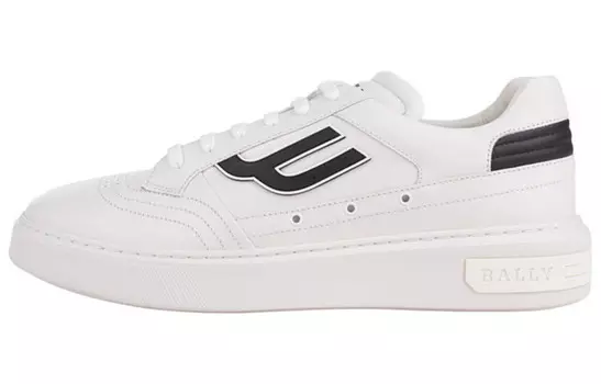 Обувь для скейтбординга Мужская низкая белая/черная Bally