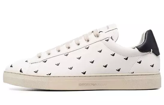 Обувь для скейтбординга Мужская Низкая Белая Emporio Armani