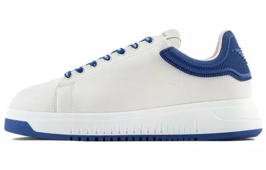 Обувь для скейтбординга Мужская Низкая Белая Emporio Armani