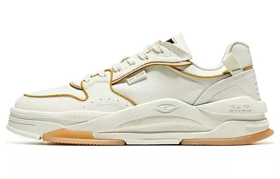 Обувь для скейтбординга Мужская низкая белая/коричневая Erke