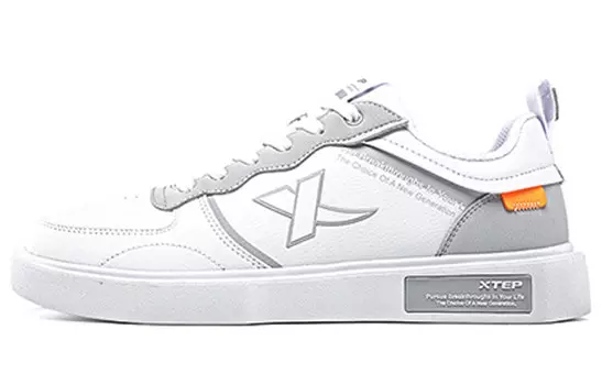 Обувь для скейтбординга Мужская низкая белая/серая Xtep