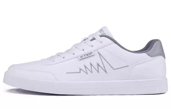 Обувь для скейтбординга Мужская низкая белая/серая Xtep