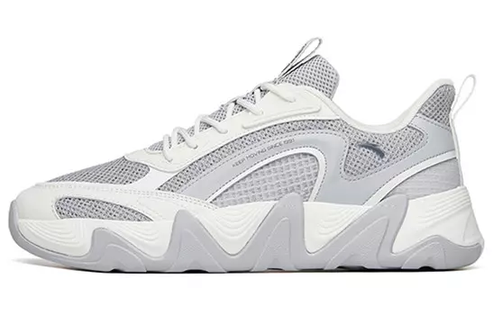 Обувь для скейтбординга Мужская низкая белая/серая Anta