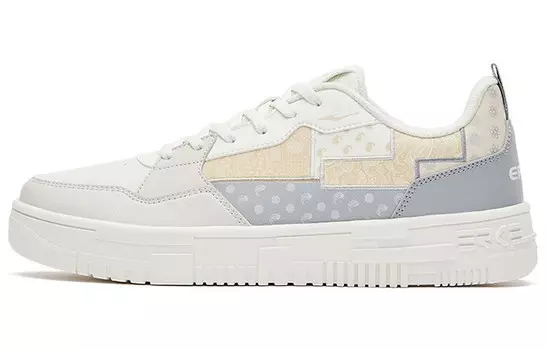 Обувь для скейтбординга Мужская низкая белая/серая Erke