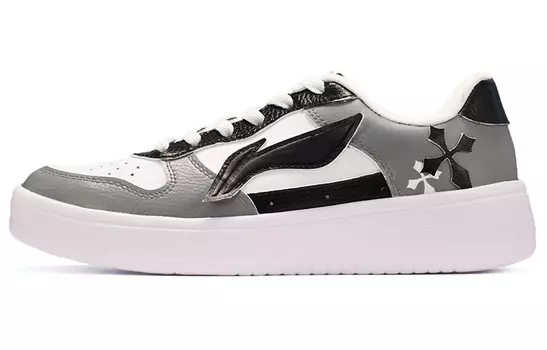 Обувь для скейтбординга Мужская низкая белая/серая/черная Lining