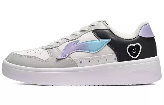 Обувь для скейтбординга Мужская низкая белая/серая/черная Lining