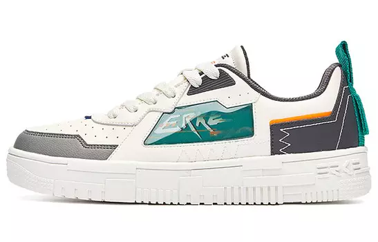 Обувь для скейтбординга Мужская низкая белая/серая Erke