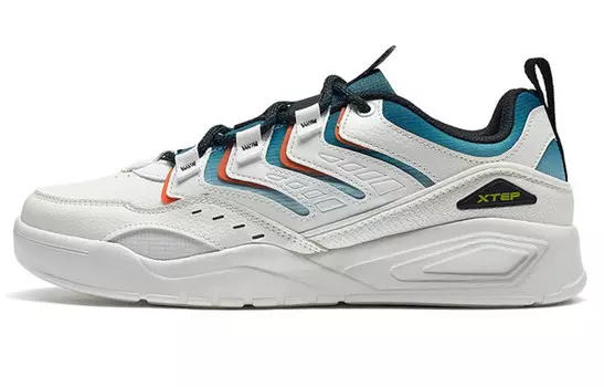 Обувь для скейтбординга Мужская низкая белая/синяя Xtep