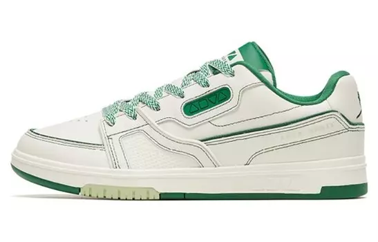 Обувь для скейтбординга Мужская низкая белая/зеленая Anta